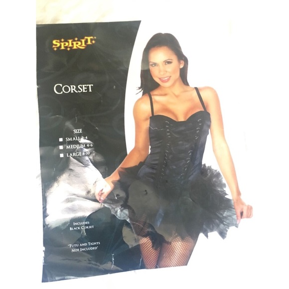 Spirit Tops - Black Costume Corset